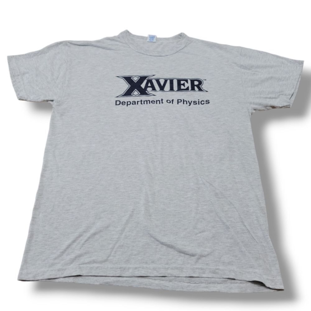 Vintage Russell Athletic Shirt Size Large Xavier Department Of Physics T-Shirt